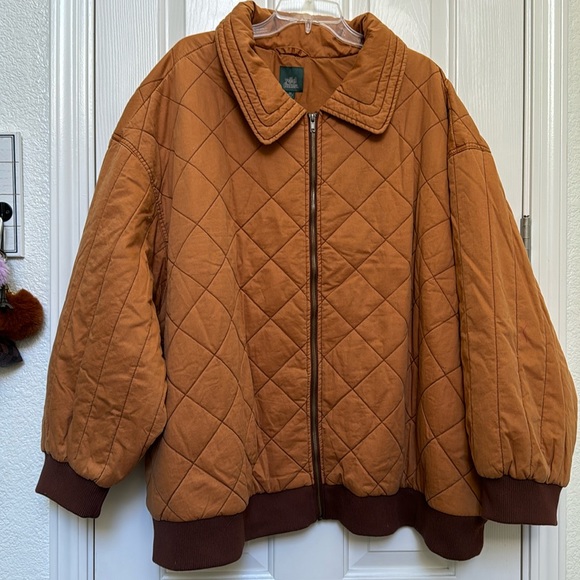 NWT! WILD FABLE Oversized Woven Quilted Jacket Plus Size 4X (Last One) - Picture 4 of 7
